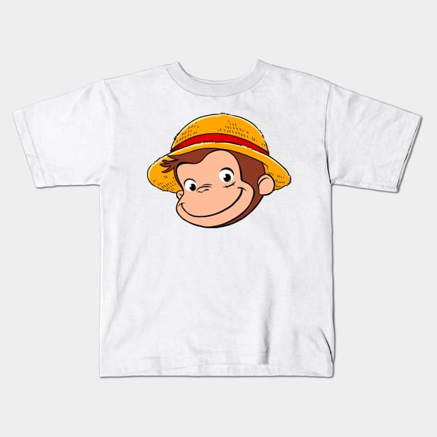 Curious Luffy Kids T-Shirt by kookylove